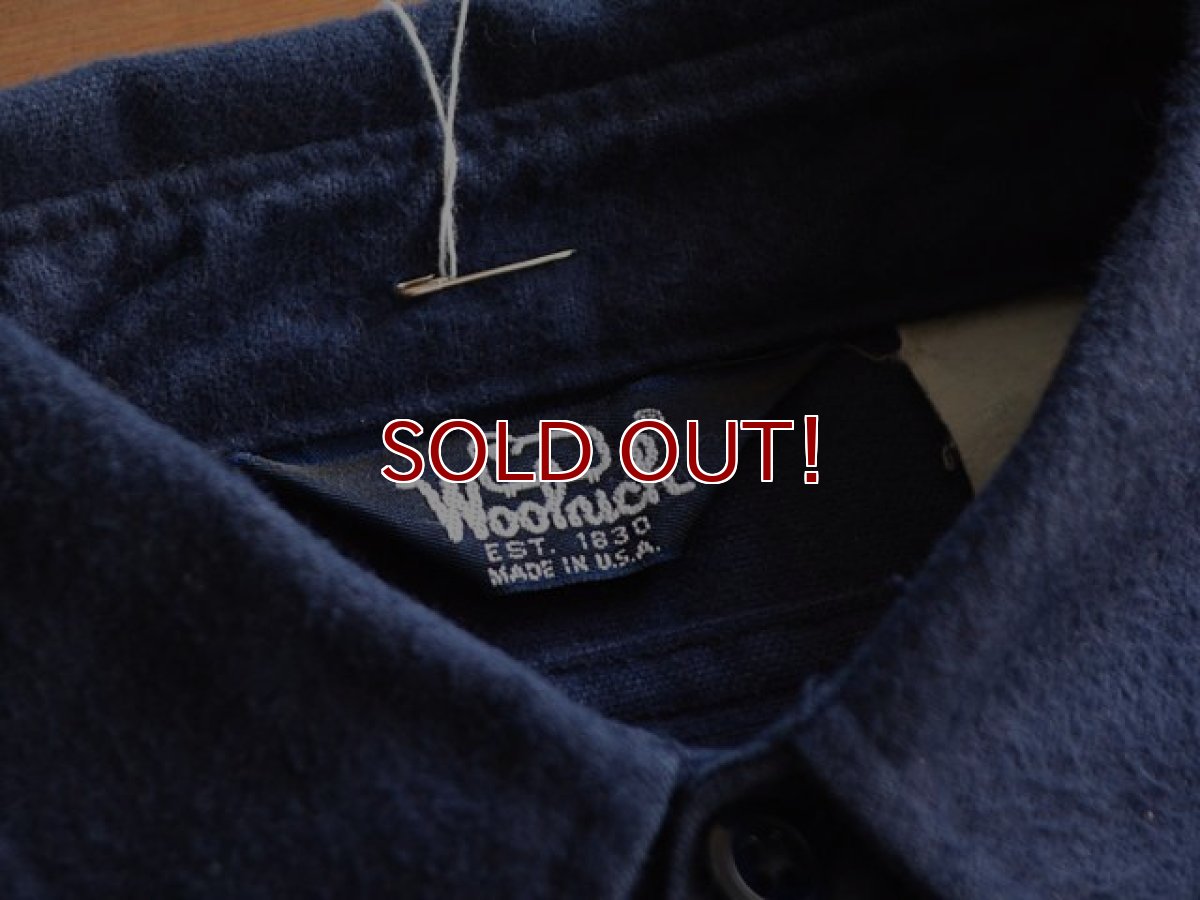 画像3: 1980s Woolrich シャモアクロスシャツ　 実寸M  (3)