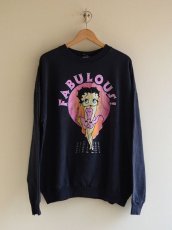 画像1: 1990s〜 BettyBoop ラメスウェット　 表記XL  (1)