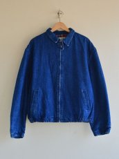 画像1: 1980s L.L.Bean チンスト付き中綿デニムジャケット　 表記L  (1)