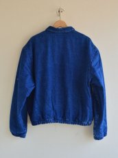 画像2: 1980s L.L.Bean チンスト付き中綿デニムジャケット　 表記L  (2)