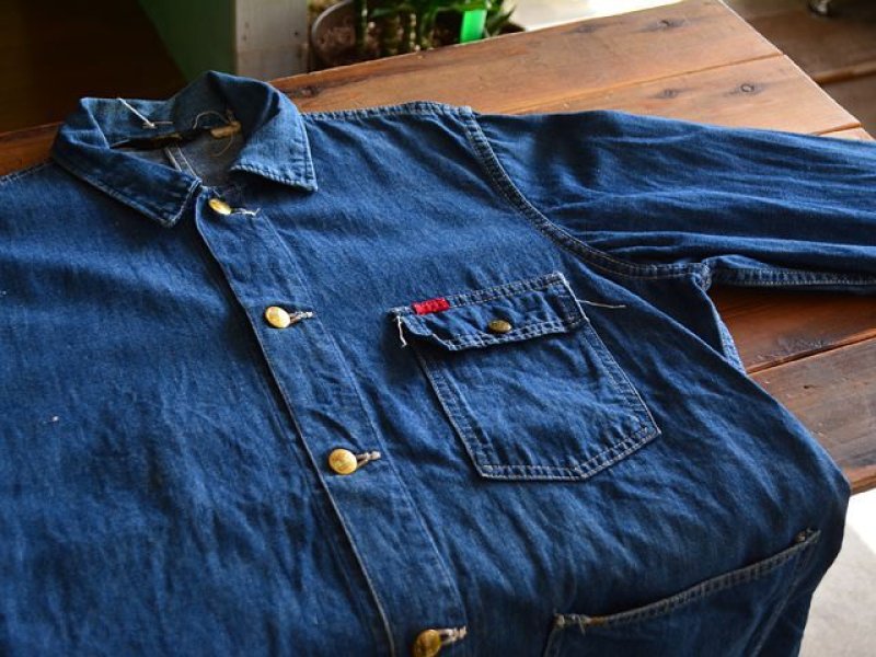 1970s BIG SMITH デニムカバーオール 表記40 - 古着屋HamburgCafe