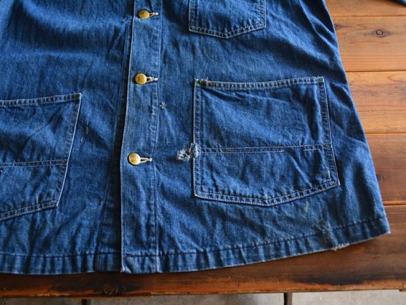 1970s BIG SMITH デニムカバーオール 表記40 - 古着屋HamburgCafe
