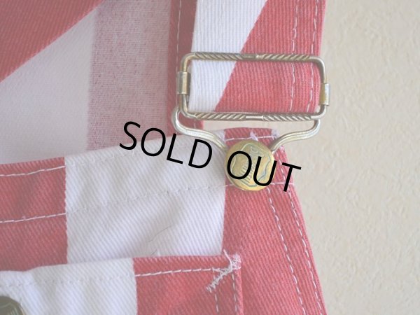 画像4: 1970s BIG SMITH ストライプオーバーオール　 実寸w37 