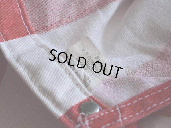 画像7: 1970s BIG SMITH ストライプオーバーオール　 実寸w37 