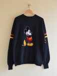 画像1: 1980s Mickey Mouse フロッキースウェット　<br>表記XXL<br> (1)