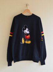 画像1: 1980s Mickey Mouse フロッキースウェット　 表記XXL  (1)