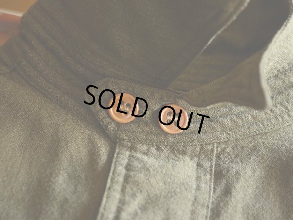 画像5: 1930s RUSSELL UNIFORM CO. チンスト付きワークシャツ　 実寸L 