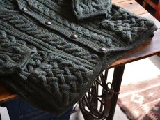 画像6: CottageKnitwear フィッシャーマンニットカーディガン　 MADE IN ENGLAND　 実寸XL  (6)