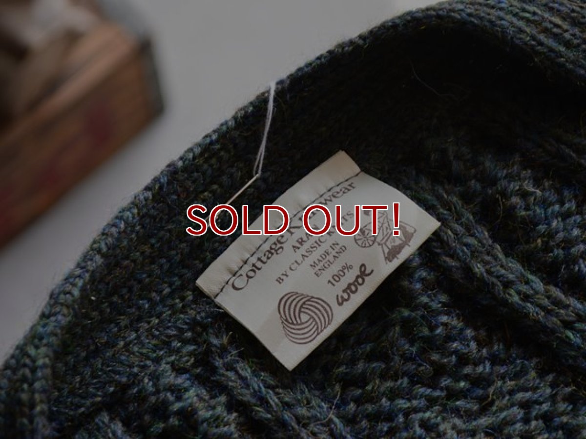 画像3: CottageKnitwear フィッシャーマンニットカーディガン　 MADE IN ENGLAND　 実寸XL  (3)