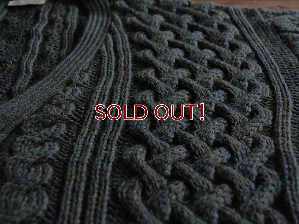 画像5: CottageKnitwear フィッシャーマンニットカーディガン　 MADE IN ENGLAND　 実寸XL  (5)
