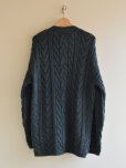 画像2: CottageKnitwear フィッシャーマンニットカーディガン　<br>MADE IN ENGLAND　<br>実寸XL<br> (2)
