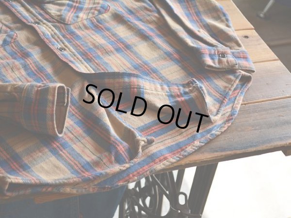 画像5: 1970s〜 FIVE BROTHER ヘビーネルシャツ　 表記M 