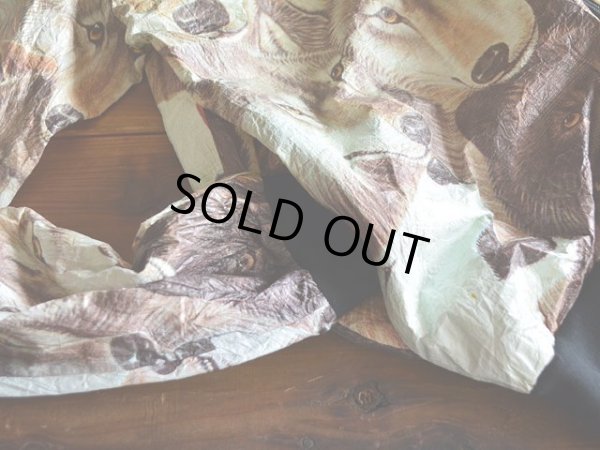 画像8: 1990s ウルフ柄ペーパージャケット　 表記XL 