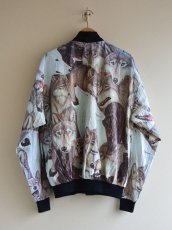 画像2: 1990s ウルフ柄ペーパージャケット　 表記XL  (2)