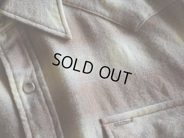 画像8: 1970s PENDLETON オンブレウールウエスタンシャツ  表記L