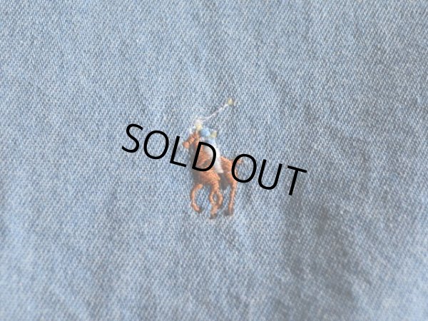 画像6: PoLo RalphLauren バンドカラーデニムシャツ  表記L