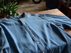 画像4: PoLo RalphLauren バンドカラーデニムシャツ　 表記L  (4)