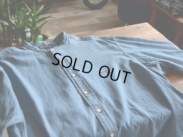 画像4: PoLo RalphLauren バンドカラーデニムシャツ  表記L