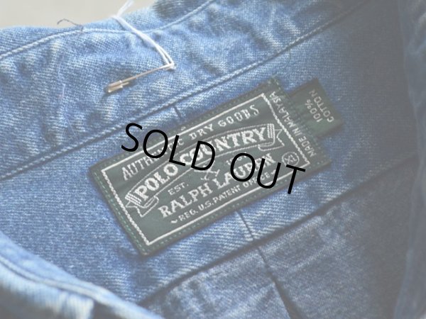 画像3: 1990s POLO COUNTRY  デニムBDシャツ  表記XL