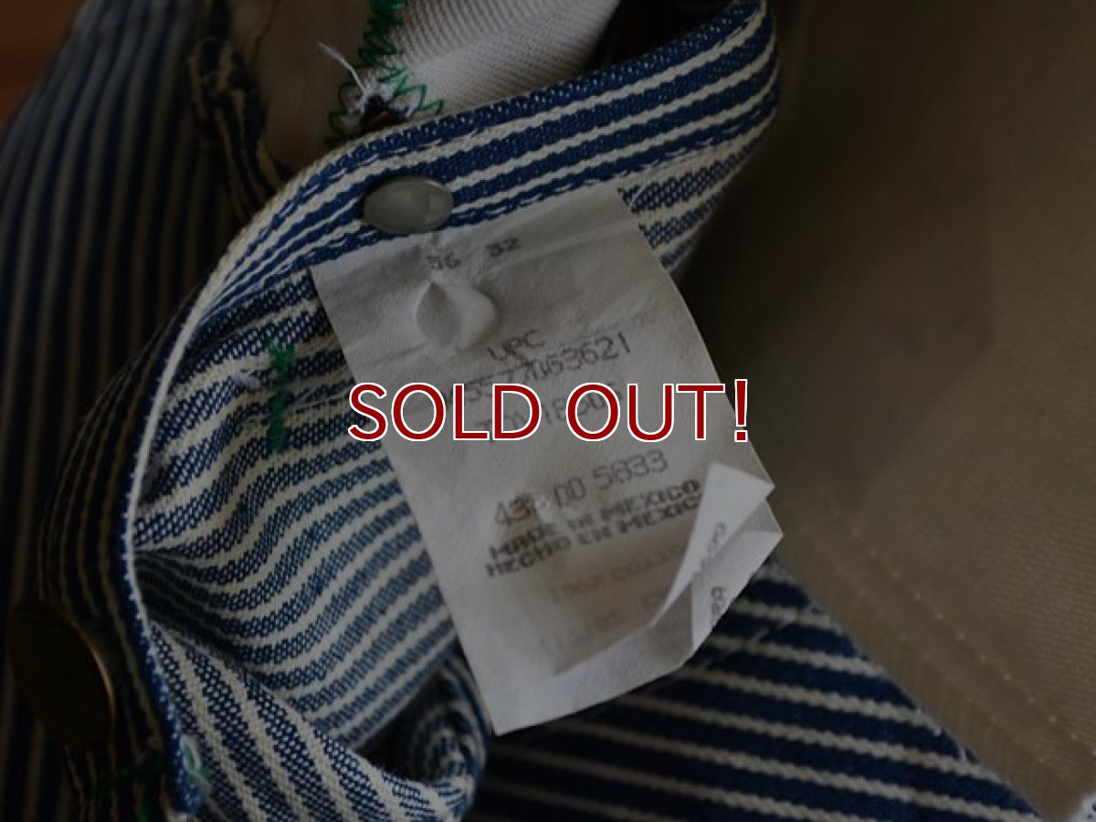 画像10: 1990s LIBERTY ヒッコリーオーバーオール　 DEAD STOCK!!　 表記W36 L32  (10)