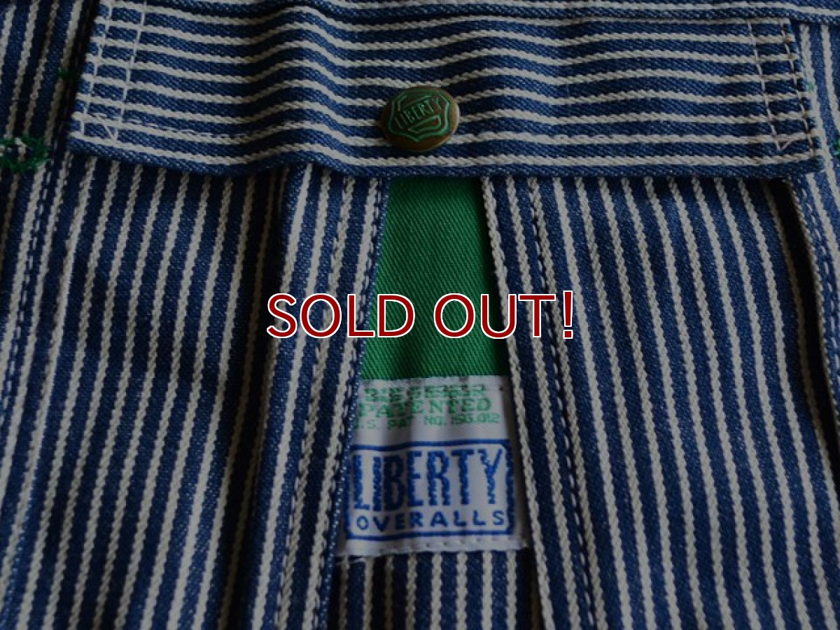 画像4: 1990s LIBERTY ヒッコリーオーバーオール　 DEAD STOCK!!　 表記W36 L32  (4)