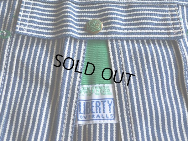 画像4: 1990s LIBERTY ヒッコリーオーバーオール　 DEAD STOCK!!　 表記W36 L32 