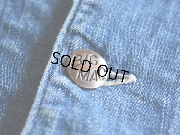 画像4: 〜1960s BIG MAC デニムカバーオール 　 実寸40 