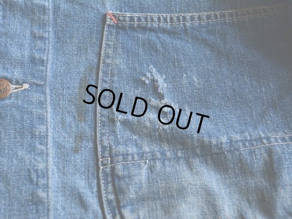 画像10: 〜1960s BIG MAC デニムカバーオール 　 実寸40 