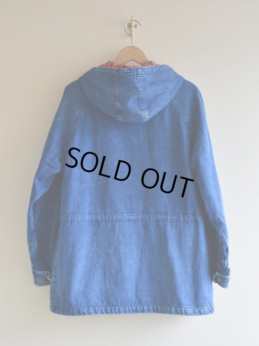 画像2: 1980s L.L.Bean デニムマウンテンパーカー　 表記W-M  (2)