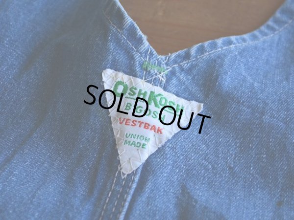 画像9: 1970s OSHKOSH デニムオーバーオール　 表記w34 