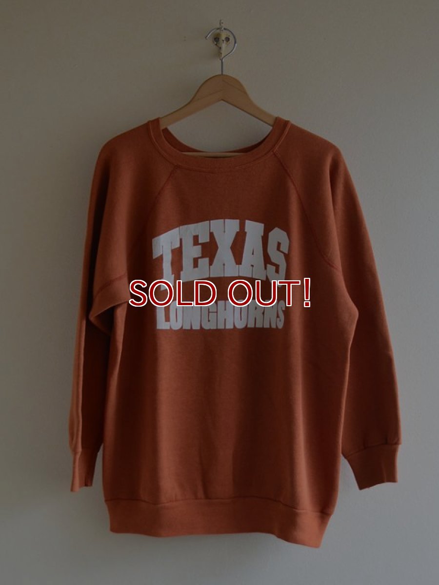 画像1: 1980s〜 TEXAS LONGHORNS スウェット　 実寸L  (1)