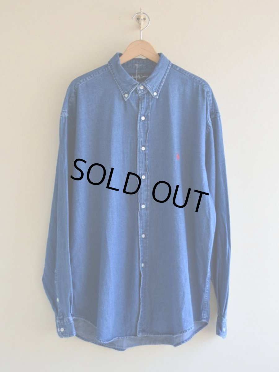 画像1: RalphLauren デニムBDシャツ　 表記XL  (1)