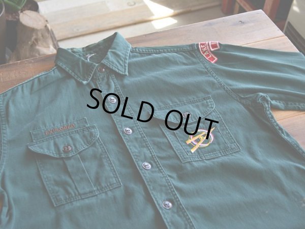 画像4: 1960s BOY SCOUTS EXPLORERシャツ　 実寸S 