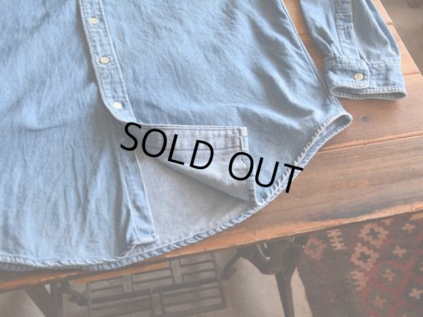 画像5: 1990s J.CREW デニムBDシャツ　 表記M 