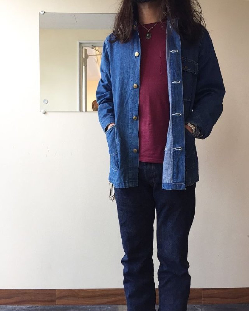 画像1: 1970s BIG SMITH デニムカバーオール 表記40