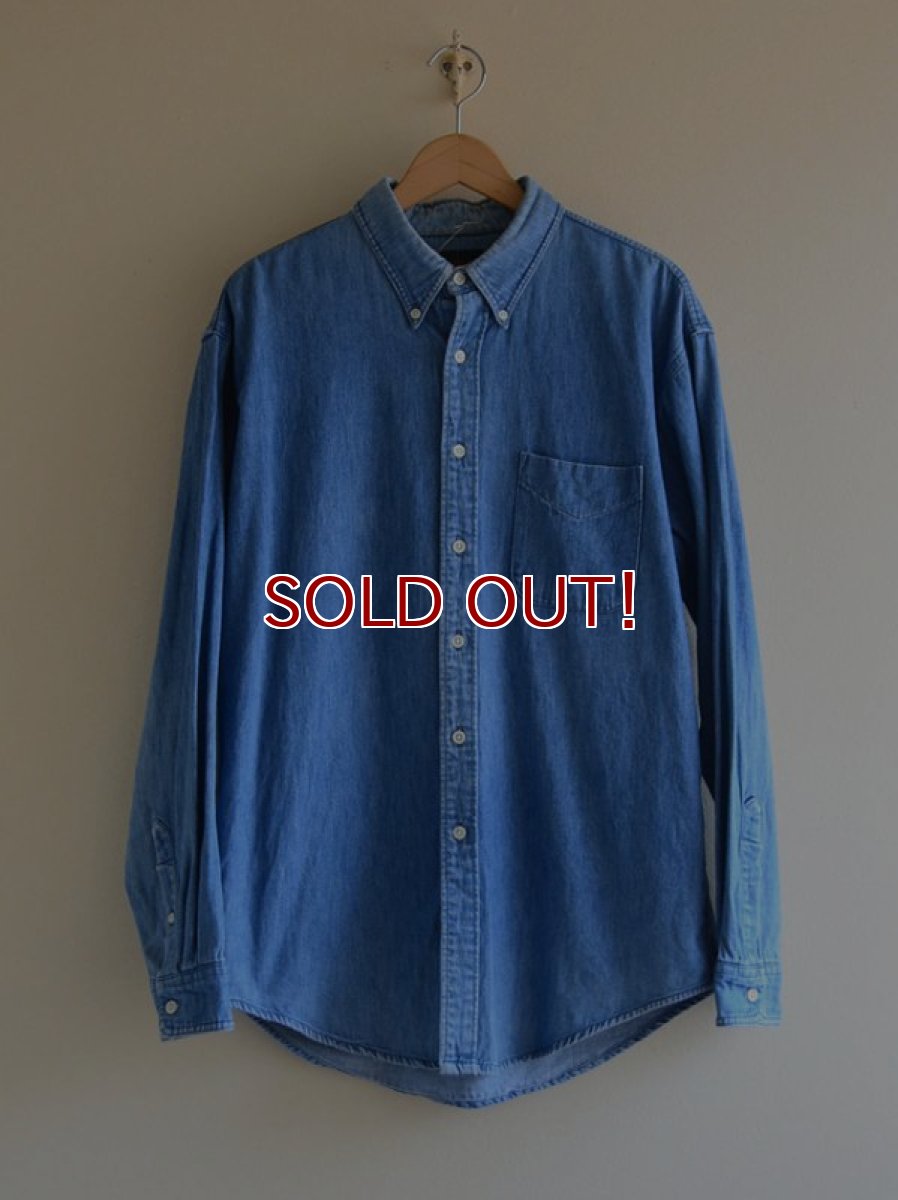 画像1: 1990s J.CREW デニムBDシャツ　 表記M  (1)
