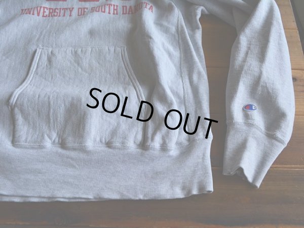 画像9: 1990s Champion リバースウィーブパーカー  染込みプリント  表記XL