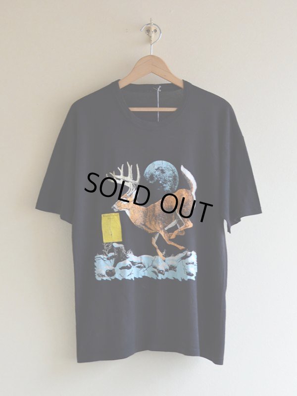 画像1: 1980s White Tailed Deer Tシャツ　 実寸L 