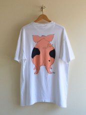 画像2: 1990s ブタ両面プリントTシャツ　 表記XL  (2)