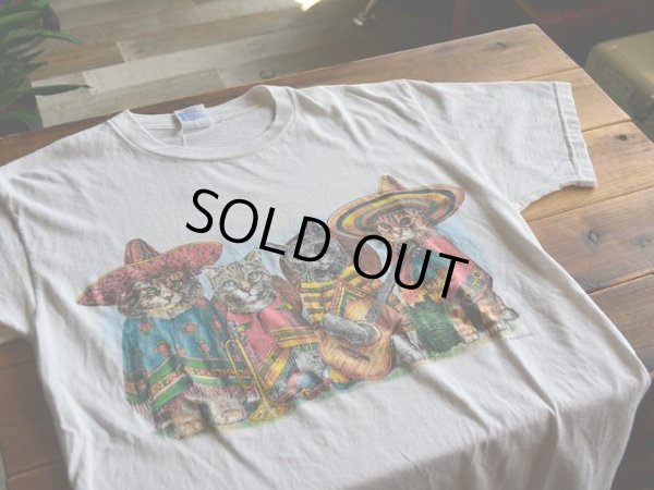 画像5: 1990s メキシコのネコ両面プリントTシャツ　 表記M 