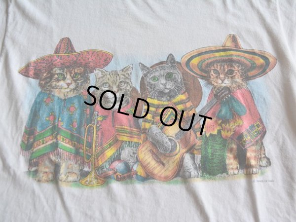 画像7: 1990s メキシコのネコ両面プリントTシャツ　 表記M 