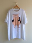 画像1: 1990s ブタ両面プリントTシャツ　<br>表記XL<br> (1)