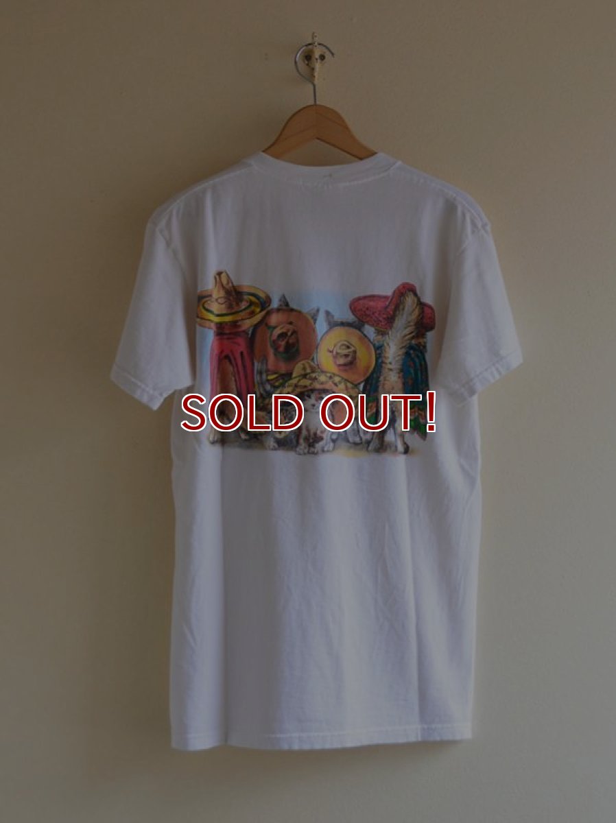 画像2: 1990s メキシコのネコ両面プリントTシャツ　 表記M  (2)