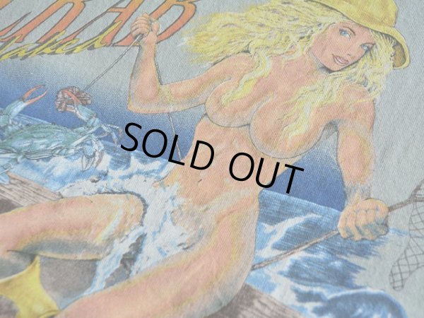 画像9: 1990s The Crab Claw Restaurant セクシープリントポケットTシャツ　 表記M 