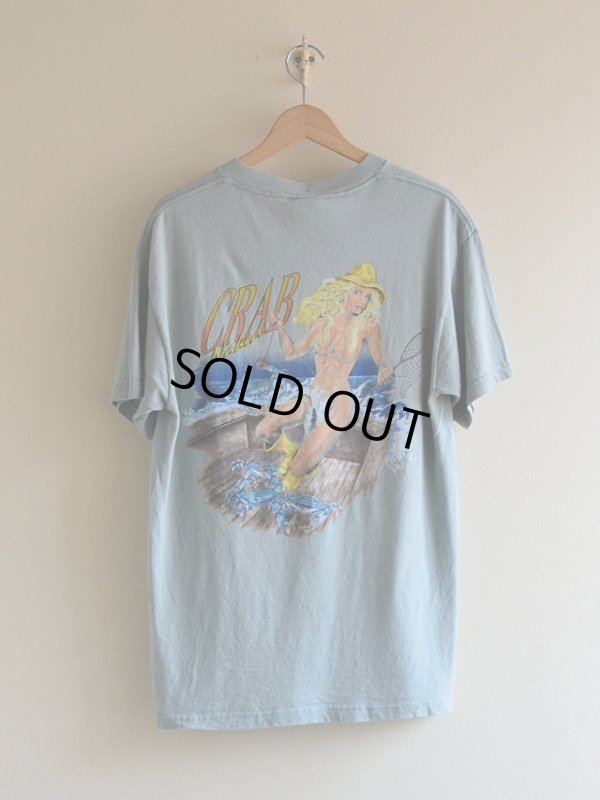 画像2: 1990s The Crab Claw Restaurant セクシープリントポケットTシャツ　 表記M 