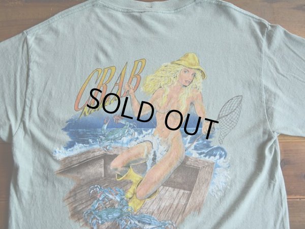 画像8: 1990s The Crab Claw Restaurant セクシープリントポケットTシャツ　 表記M 