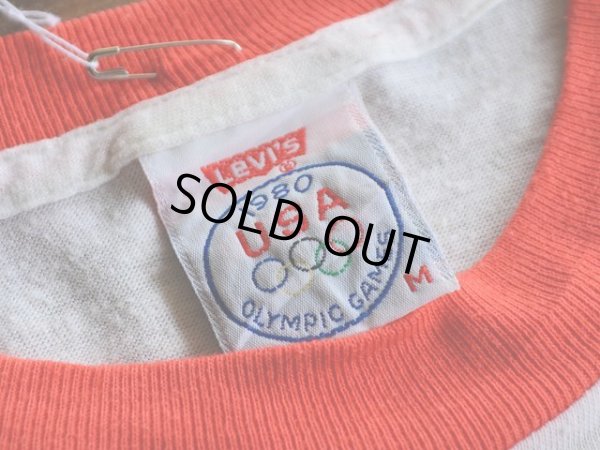画像3: 1980s Levi's オリンピックリンガーTシャツ　 モスクワ五輪　 表記M 