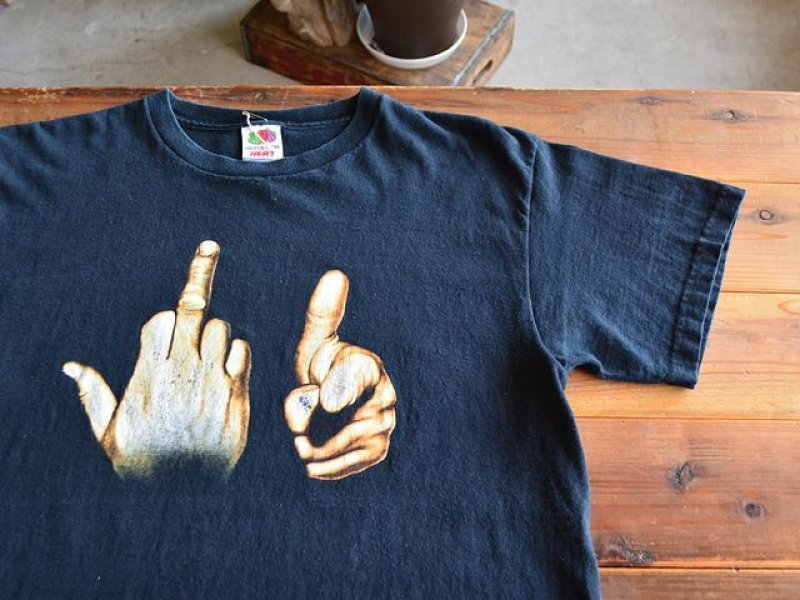 1990s Fuck You Tシャツ 表記M - 古着屋HamburgCafe