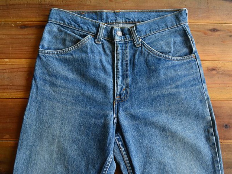 希少Levi’s 519 デニム 70s 66前期 ヴィンテージ 1970s Levi's 519デニム 表記w30 - 古着屋HamburgCafe