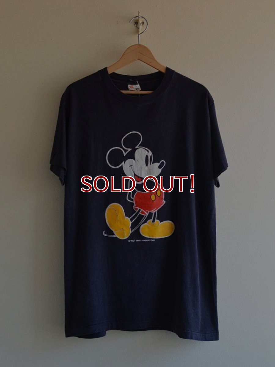 画像1: 1980s Mickey Mouse Tシャツ　 表記L  (1)